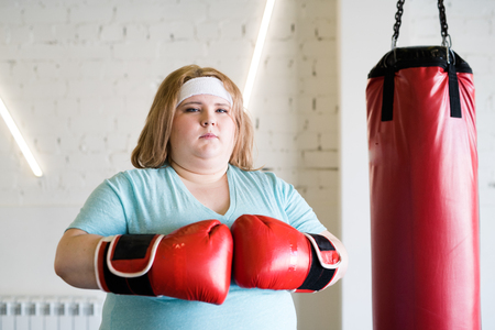 Confident Woman Boxingの写真素材