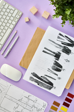 Fashion Designers Flatlayの写真素材