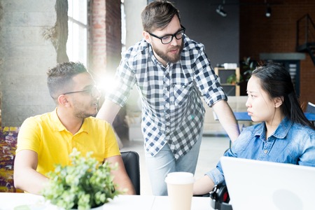 Creative Business Team Discussing Plan  in Officeの写真素材