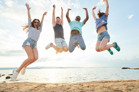People enjoying the summer