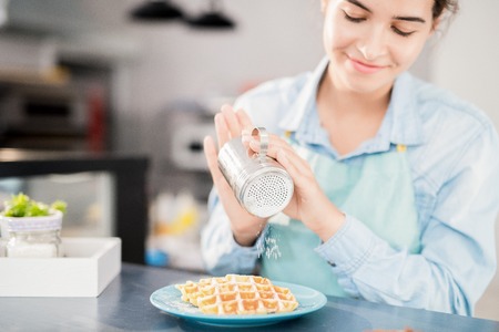 Waffles with Powdered Sugar