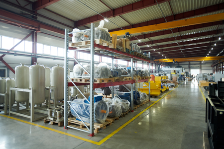 Warehouse at Production Plantの写真素材