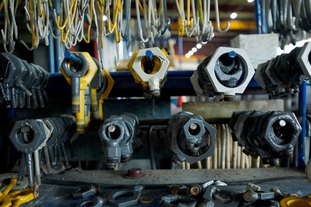 Nuts and Bolts on Tool Standの写真素材