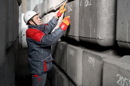 Worker Marking Blocksの写真素材