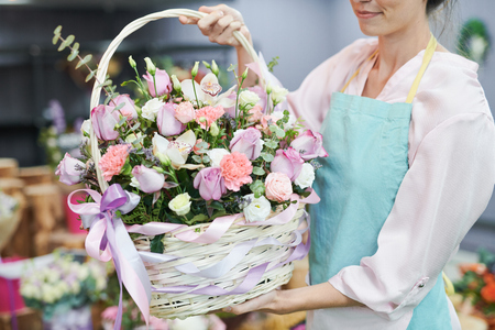 Rose Basketの写真素材