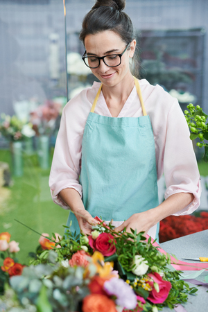 Florist Arranging Bouquetsの写真素材