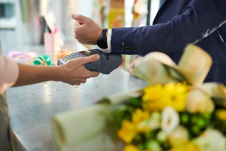Customer Paying in Shopの写真素材