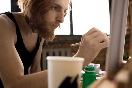 Inspired Artist Paintingの写真素材