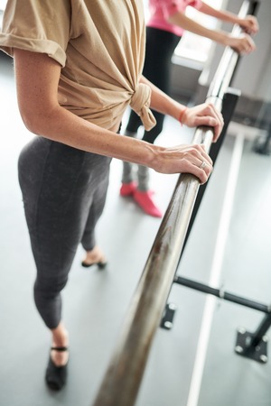 Woman at Dance Barの写真素材