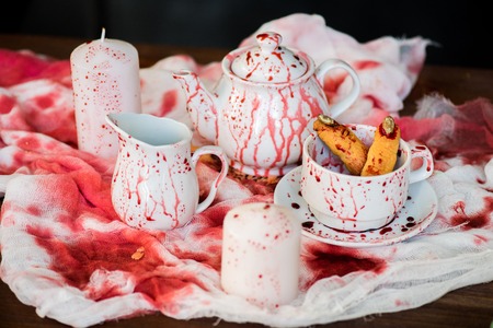 Bloody tea partyの写真素材
