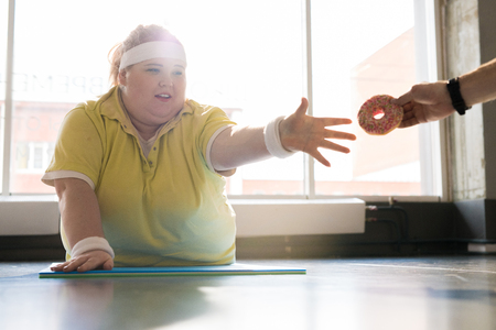 Obese Woman Struggling to Lose Weight