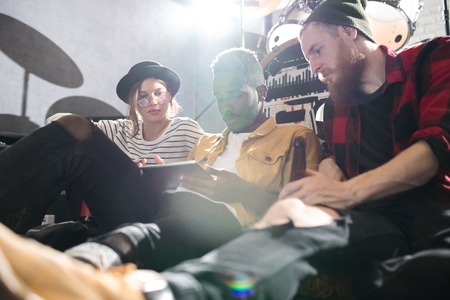 Creative Young People Chilling Outの写真素材