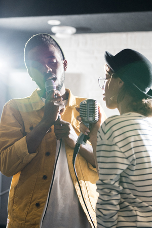 Couple of Singersの写真素材