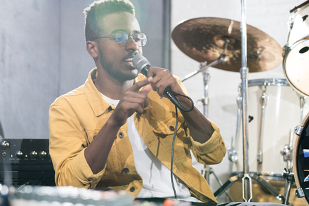 African Man Singingの写真素材