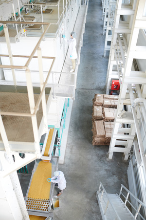 Food Factory Backgroundの写真素材