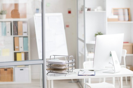 Workplace in Officeの写真素材