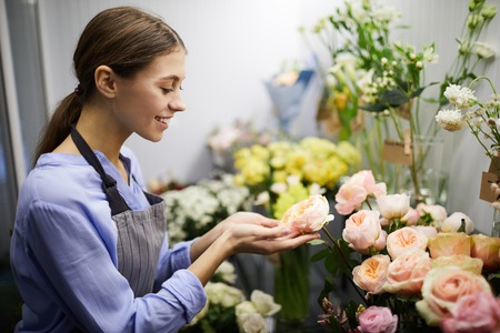 Young Floristの写真素材