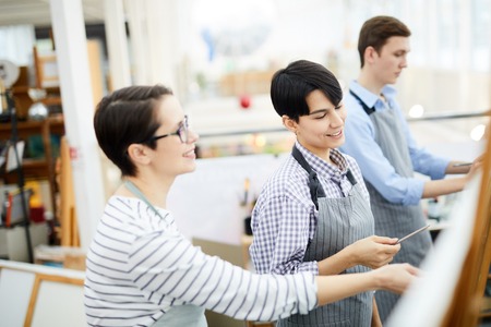 Young People in Art Classの写真素材