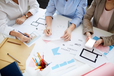 Designers Collaborating on Projectの写真素材