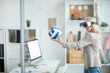 VR Volleyballの写真素材