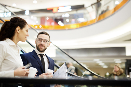 Brokers interactingの写真素材