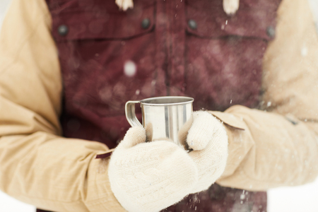 Hot Cocoa Outdoorsの写真素材