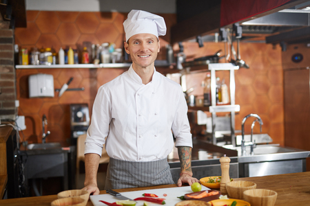 Professional Chef Posingの写真素材