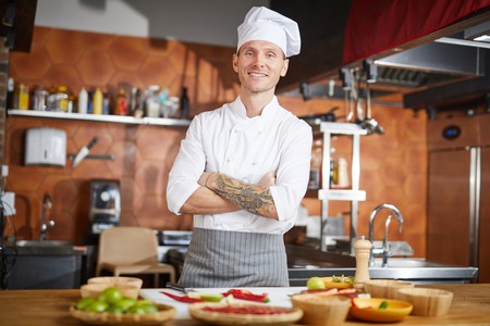 Handsome Chef Posingの写真素材