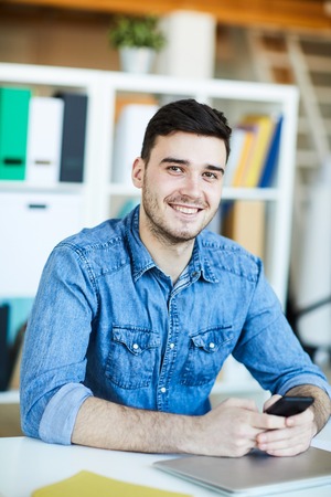 Guy in officeの写真素材