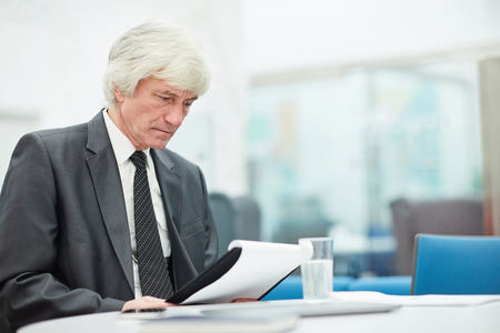 Senior Businessman Workingの写真素材