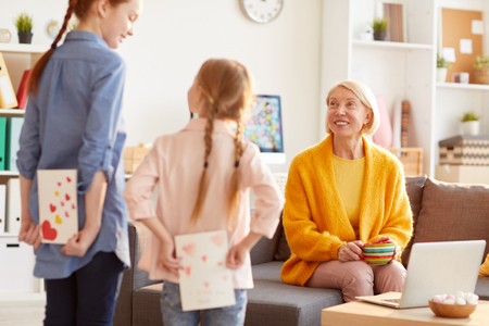 Kids Surprising Mother
