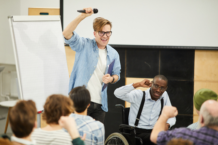 Disabled students conferenceの写真素材