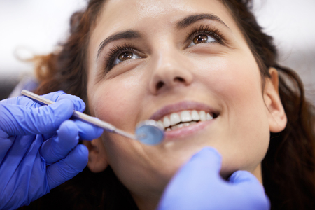Dental Exam Closeupの写真素材