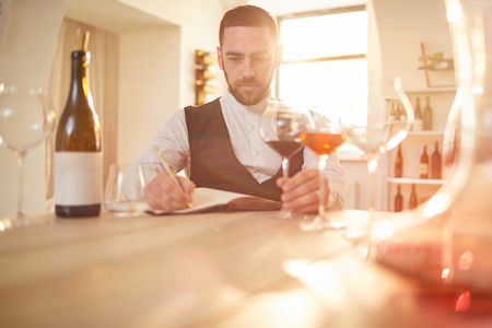 Handsome Wine Expertの写真素材