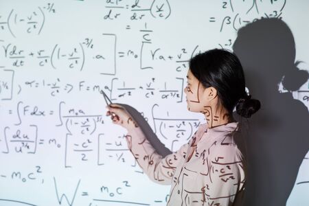 Math student presentationの写真素材