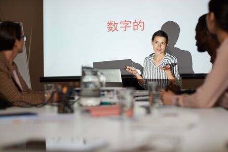 Training class for Chinese studentsの写真素材