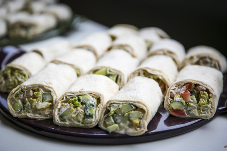 Catering, Buffet and Finger Food / Wrapsの写真素材