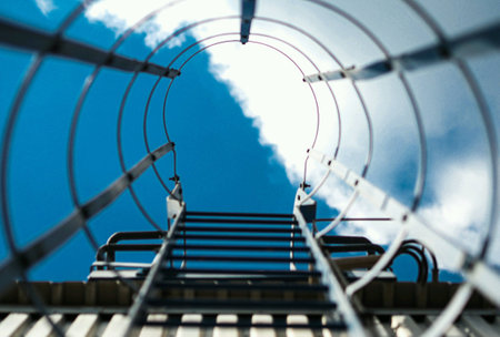 A stair into the sky we shoot at Maemoh power plant in Thailand.