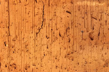 Surface of a clay red brick as a backgroundの写真素材