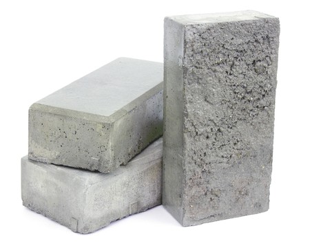 Concrete blocks for paving the sidewalkの写真素材