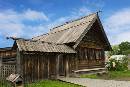 Russian wooden peasant house of the nineteenth centuryのeditorial素材