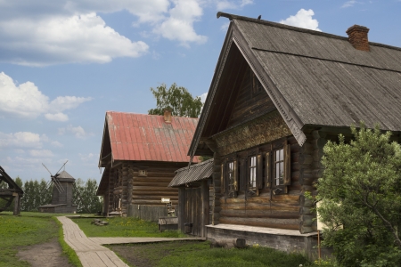Street Russian village of the nineteenth century. Suzdal. Russiaのeditorial素材