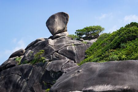 Famous Sail Rock, it is believed symbol of Similan Islandsの写真素材