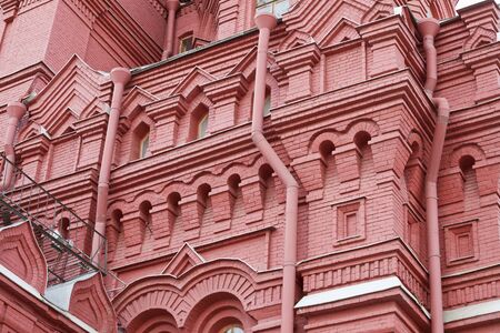State Historical Museum - located in the heart of Moscow. Fragmentの写真素材