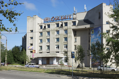 Kandalaksha, Russia - August 29, 2012: Hotel Spolohi is located within a five minute walk from the train station.のeditorial素材
