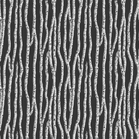 Thin birch trunks on a brown background. Seamless patternの写真素材