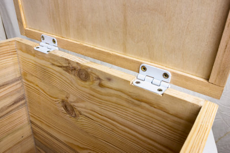 Cover is fixed Drawer for storing various items, made with your own hands from trimmings of planks