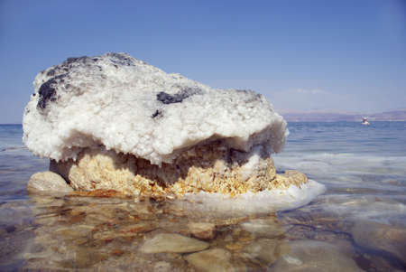 The big crystal of salt of Dead Seaの写真素材