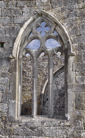 Ruins of Kilmacduagh Monastery, County Galway, Ireland  Window