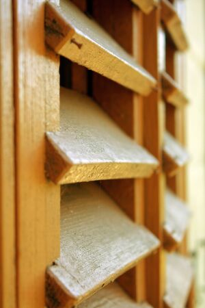 Shutters woodenの写真素材